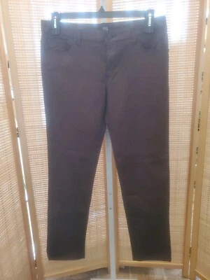 Pantalones de mezclilla de tiro medio con estampado de ámbar púrpura al tobillo talla 34 de David Kahn para mujer Foto 1 de 4