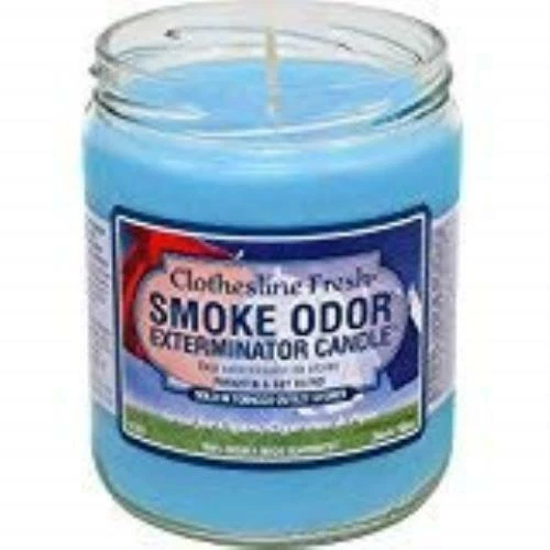 Smoke Odor Exterminator 13oz Jar Candles Clothesline Fresh  (12 Pack) - Image 1 of 1