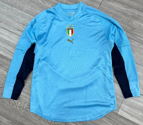 Italy Training Football Soccer Top Sweatshirt Puma Size L Cover