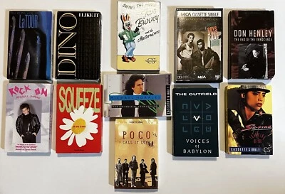 Lot of 11 Cassette Singles,Boys Club,Outfeild,Sa-Fire,Don Henley,Squeeze,+6 More - Image 1 of 3