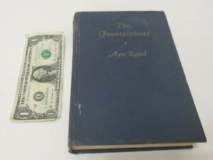 The Fountainhead - by Ayn Rand First Edition 1943 Hardcover Bobbs Merrill ERRORS