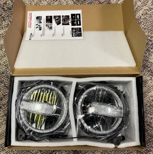 9in LED Headlights Projector Halo DRL for Jeep Wrangler JL Gladiator 2018-2024 - Picture 1 of 8