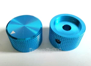 Perilla potenciómetro de volumen aluminio color azul 2 piezas 25x15,5 mm para amplificador de guitarra - Imagen 1 de 1