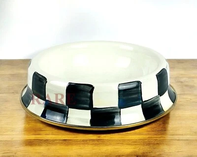 MacKenzie-Childs Courtly Check Cat Dish New No Box