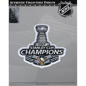 2017 Stanley Cup Champions Patch Pittsburgh Penguins - Picture 1 of 2