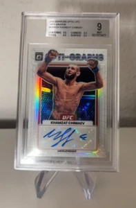 Khamzat Chimaev Auto BGS 9 - UFC MMA - Panini Donruss No PSA Optic Autogramm - Bild 1 von 1