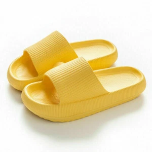 Pillow Slides Anti-Slip Sandals Ultra Soft Cloud Shower Home Hole Yellow US 5-6 - Picture 1 of 1