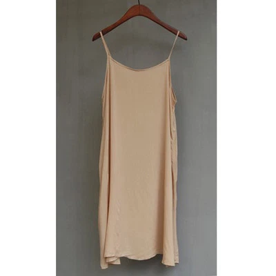 Falda interior de espagueti con tiras sin cordones completa enagua suave cómoda Foto 1 de 4