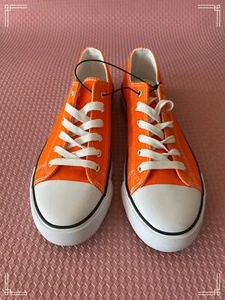 Tenis de Lona Naranja - Zapatos Informales, Unisex, Talla 11 - Imagen 1 de 5
