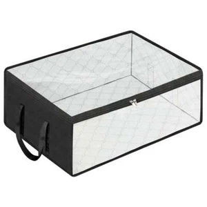 Hat Storage Dust Bag Baseball Hat Cap Organizer Clear Rack Zipper - Black / Gray - Picture 1 of 16