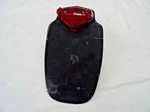 90-6748 BSA BANTAM D7 D10 D14 B175 NUMMERNSCHILD HINTEN MIT ORIGINAL LAMPE "GEBRAUCHT" - Bild 1 von 8