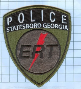 Polizei Patch - Georgia - Statesboro E.R.T. GRÜN - Bild 1 von 1
