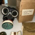 British C6 Civilian Duty Gas Mask With Case And Supplies Ww2 1941 Dated