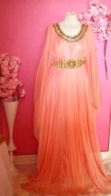 WOMEN ARABIAN KAFTAN FARASHA JALABIYA MAXI DRESS ABAYA ( ONE SIZE ) - Image 1 of 2