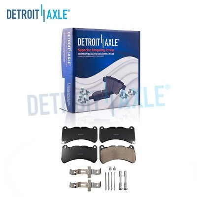 Par de pastillas de freno de disco delanteras de cerámica con herrajes para Lexus IS F Subaru WRX STI Foto 1 de 4