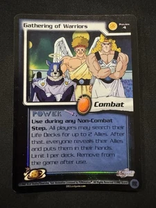 Gathering Of Warriors Preview 4 Foil Dragonball Z Score Limited World Games Saga - Picture 1 of 2