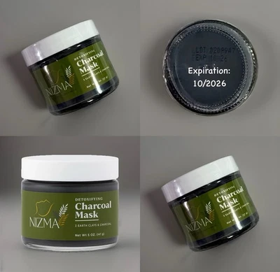 Nizma Skincare Detoxifying Charcoal Mask Deep Cleanse Pore Refining Hydrate 2 oz - Image 1 of 4