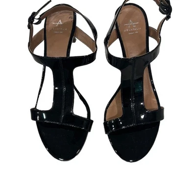 Aquatalia Rosetta tacón negro charol 8 Foto 1 de 4