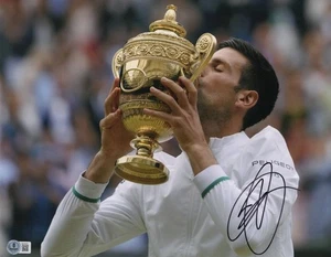Novak Djokovic Signed Autograph 11x14 Photo - Tennis Champion Beckett COA - Picture 1 of 4