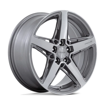 Rueda transparente 18x8 Nicho M270 Teramo antracita cepillado tinte facial 5x112 (42 mm) Foto 1 de 4