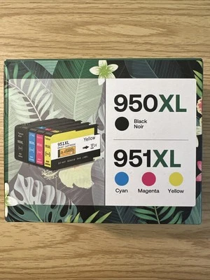950XL 951XL Ink Cartridges 2 XL Blk Cyan Magenta Yellow High-Yield HP Compatible - Image 1 of 4