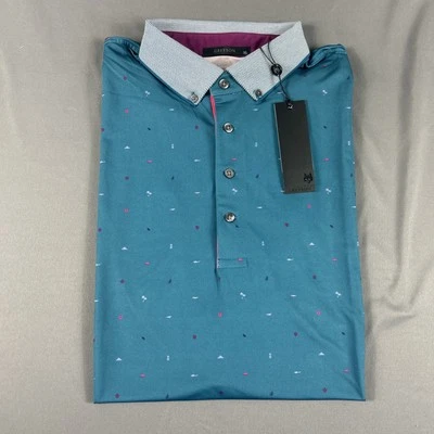 Camisa de golf Greyson Polo Spirit of Lanai Print XL verde tortuga marina nueva con etiquetas precio de venta sugerido por el fabricante $118 Foto 1 de 4