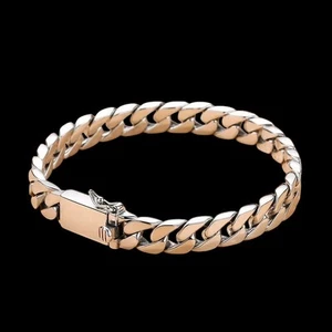 Genuine Solid 925 Sterling Silver Bracelet Chain Heavy Unisex Men Women Gift - Picture 1 of 6
