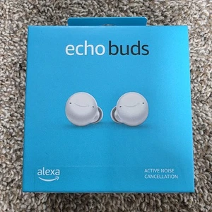 Amazon Echo Buds Noise Cancellation (2021 2nd Gen) & Wired Charging Case - NEW - Photo 1 sur 1