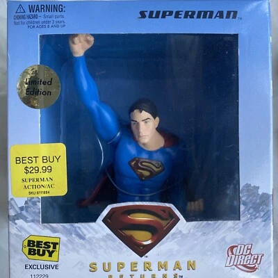 Nuevo Superman Returns SUPERMAN LE Bust DC Direct Best Buy Exclusivo 112229 NRFB Foto 1 de 4
