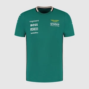 Aston Martin F1 Team Official BOSS T-Shirt Tee Jersey Green 2025 - Picture 1 of 2