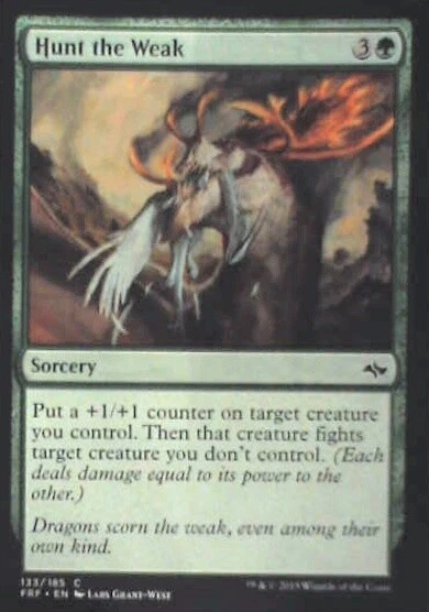 Hunt the Weak - Fate Reforged: #133, Magic: The Gathering Nm R29 - Image 1 of 1