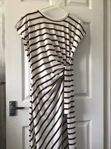 LADIES - Short Sleeve Striped Long Dress - Size XL - BX133 - Picture 1 of 6