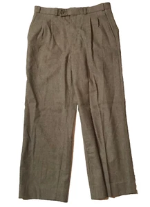 Mens Vintage Brown Wool Pants by Travellers Size 32 - Imagen 1 de 5