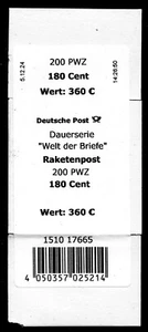 BRD Welt der Briefe 3870 Raketenpost -Bander/Faltschach., VpD. 5.12.24-18:08:37 - Bild 1 von 1
