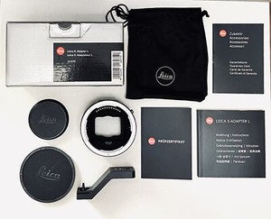 Leica 16075 S-Adapter L for SL SL2S SL2 TL Camera New w/Box Bags Docs L-Bar NEW