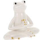  Frog Yoga Ornaments Funny Frogs Figurine Creative Tea Pet Animal