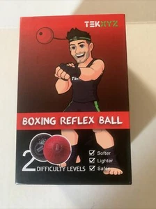 Tekxyz Boxreflexball mit 2 Schwierigkeitsgradbällen und Stirnband - Bild 1 von 3