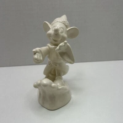 Estatuilla de cerámica Goebel All White Disney Fantasía Hechicero Mickey Mouse 17215-12 Foto 1 de 4