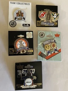 NHL Anaheim Mighty Ducks Lot of 5 pins Stanley Cup 1997,2003 & 2007. Excellent - Picture 1 of 7