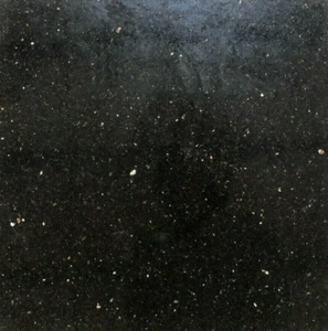 Tile Black Galaxy Granite Remodel Stone Kitchen About 3x3 Sample PIECE T-95 - Picture 1 of 1