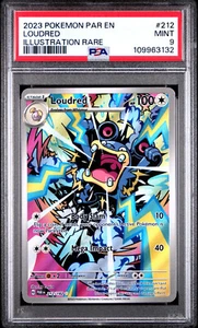 PSA 9 LOUDRED PARADOX RIFT 2023 POKÉMON PAR ILLUSTRATION RARE #212 - Picture 1 of 2