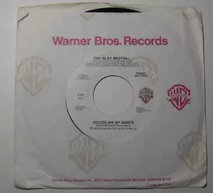 ISLEY BROTHERS - Colder Are My Nights (45 RPM Promo Single, 1985) VG+ - Picture 1 of 1
