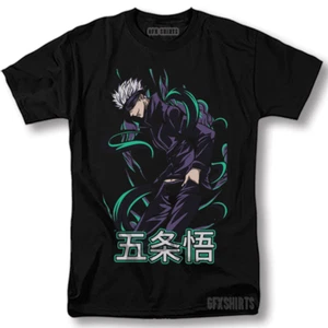Jujutsu Kaisen Satoru Gojo Shirt Anime Manga Graphic T-Shirt - Picture 1 of 1