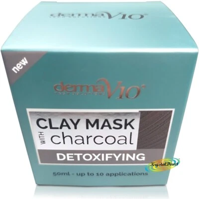 Derma V10 Detoxifying Face Clay Mask with Charcoal 50ml - Image 1 of 2