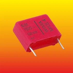 0,01uF 1500 V SET MIT 2 WIMA MKS4 POLYESTERKONDENSATOREN - Bild 1 von 1