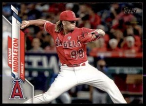 2020 Update Base #U-168 Keynan Middleton - Angels