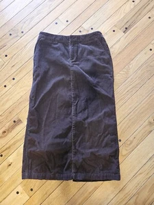 Eddie Bauer 6 Brown Corduroy Skirt - Picture 1 of 6