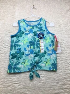 Justice Girl's EDF Print Tank Top - Size: L (12/14) - Blue - NWT - Picture 1 of 12