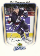 2005-06 Upper Deck MVP #380 ED JOVANOVSKI - Vancouver Canucks