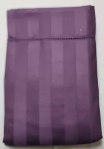Charter Club Damask European Sham 100% Cotton Purple Stripe New Open Box - Picture 1 of 6